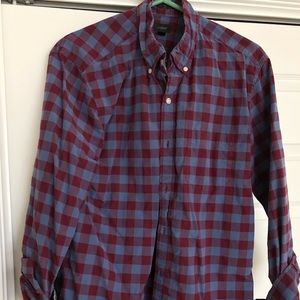 Used JCrew Casual Shirt Slim Fit Large Red